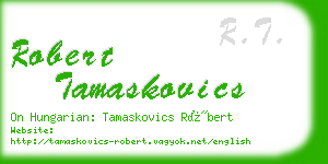 robert tamaskovics business card